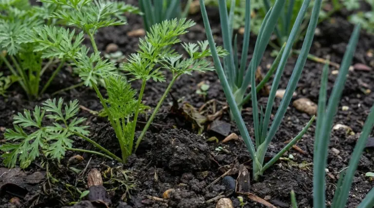 Carote e cipolle: l'alleanza segreta per sbaragliare parassiti (e perché l'aglio rovina i fagioli)