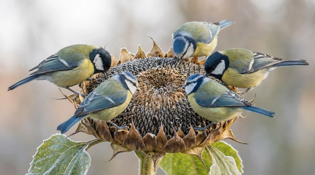 Girasoli: la pianta che attira più uccelli di qualsiasi mangiatoia