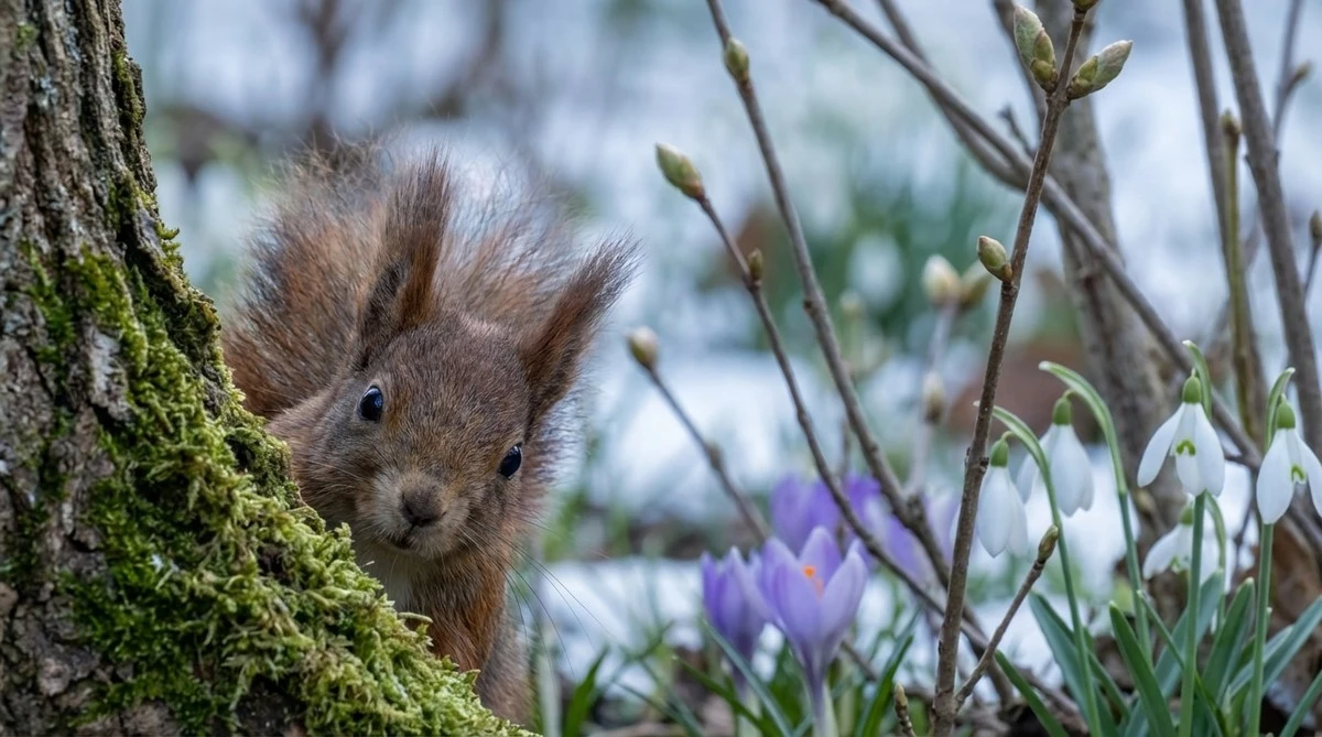 Il gesto semplice che aiuta gli scoiattoli a sopravvivere (e il tuo giardino a risvegliarsi) a fine inverno