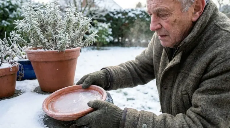 Non lascio più questo oggetto sotto le mie piante in vaso in inverno: ecco cosa faccio (e le mie radici ringraziano)
