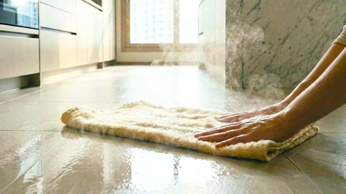 Pavimento della cucina appiccicoso? Il segreto è la temperatura dell'acqua (e non solo)