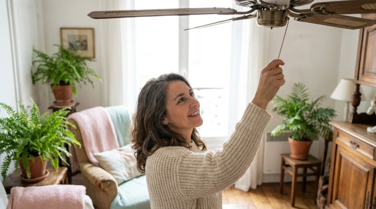 Ventilatore a soffitto: riduci la bolletta del riscaldamento del 15% con questo trucchetto invernale