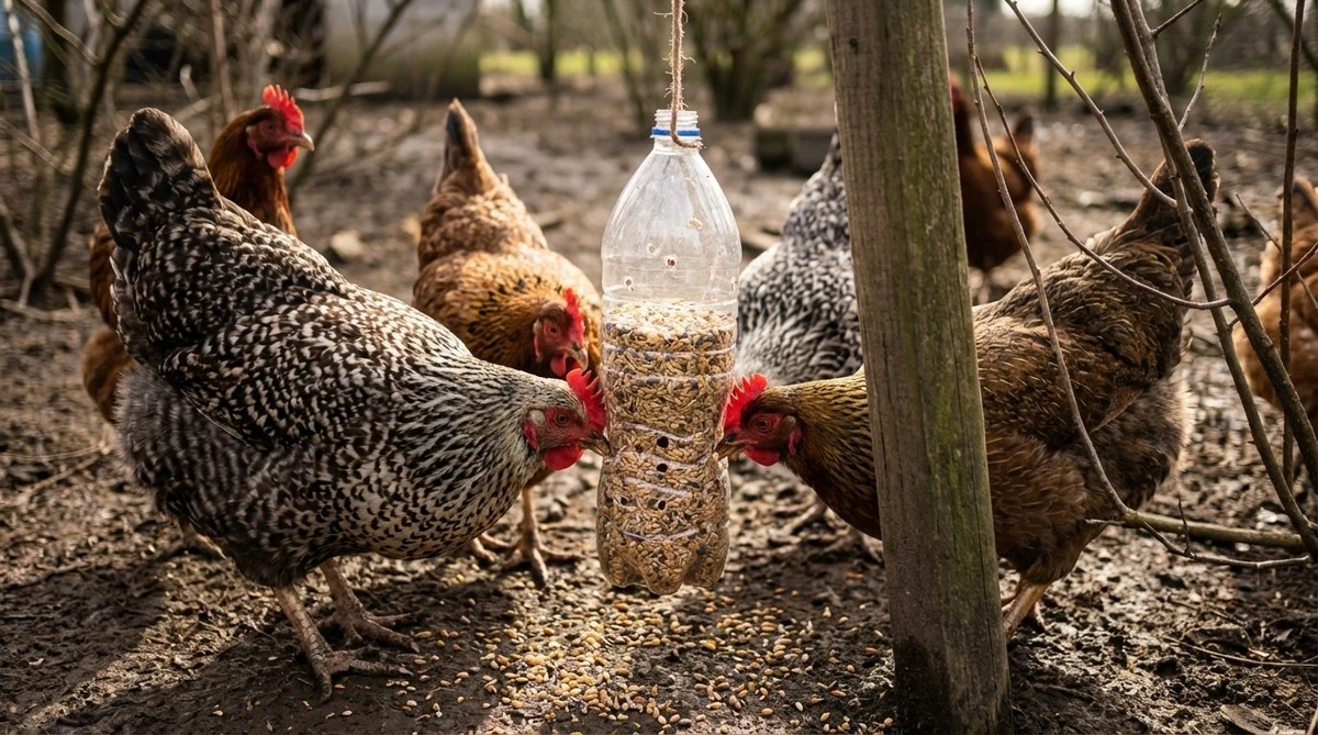 Galline felici: trasforma il loro pasto in un gioco stimolante con un trucco intelligente!