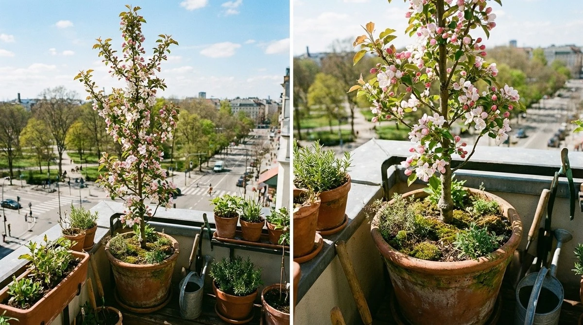 Il segreto degli alberi che crescono in verticale: frutta fresca sul balcone senza giardino