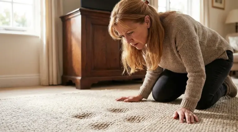 Tracce di mobili sul tappeto? Il trucco inaspettato per ridare volume e cancellarle senza fatica